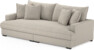 Rossi - 3-sits soffa, hel dyna - Beige