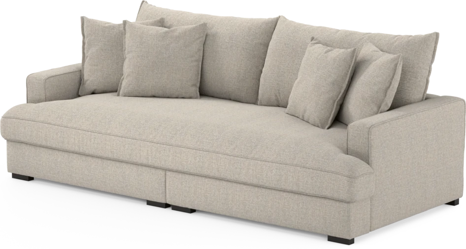 Rossi - 3-sits soffa, hel dyna - Beige