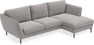 Madison Lux - 2-sits soffa med schäslong höger - Grå
