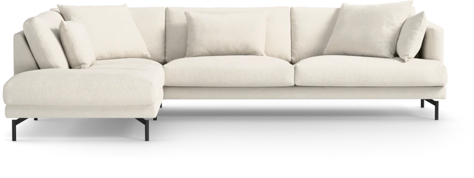 Harper - 3-sits soffa med divan vänster - Vit