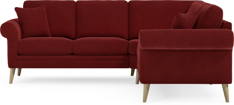 Eden - Hörnsoffa, 2+2-sits - Röd