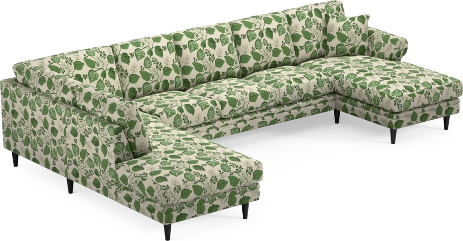 Eden - 3-sits soffa med divan vänster och schäslong höger - Flerfärgad