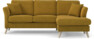 Eden - 2-sits soffa med schäslong - Gul