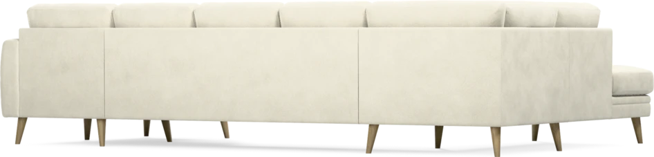 Eden - 3-sits soffa med divan vänster och schäslong höger - Vit