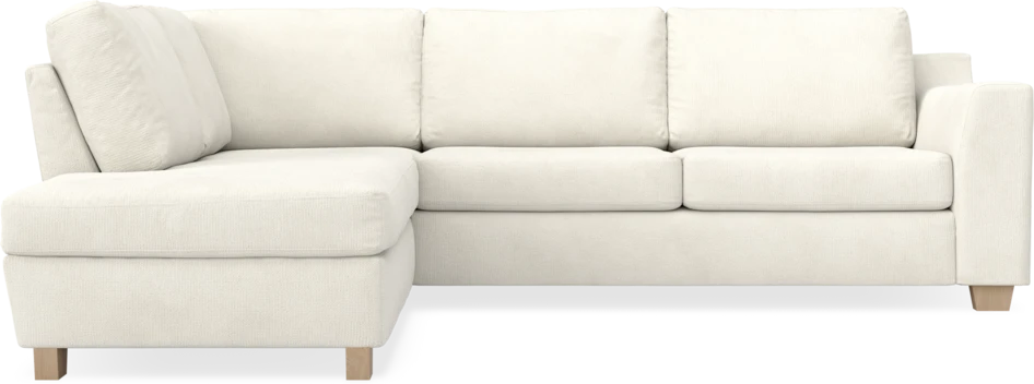 Friday - 2,5-sits soffa med divan vänster - Vit