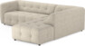 Bella - 3-sits soffa med divan höger - Beige