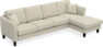 Eden - 3-sits soffa med schäslong - Beige