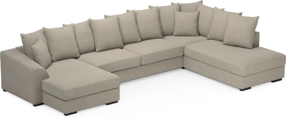 Town - 3-sits soffa med divan höger och schäslong vänster - Grå