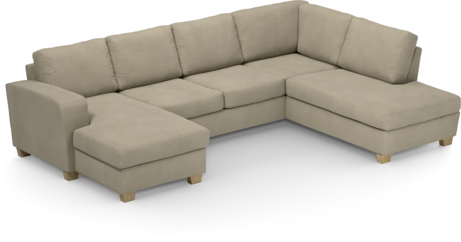 Friday - 3-sits soffa med schäslong vänster och divan höger - Beige