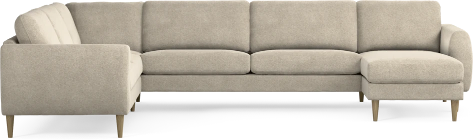 Bridge - Hörnsoffa, 2+3-sits med schäslong höger - Beige