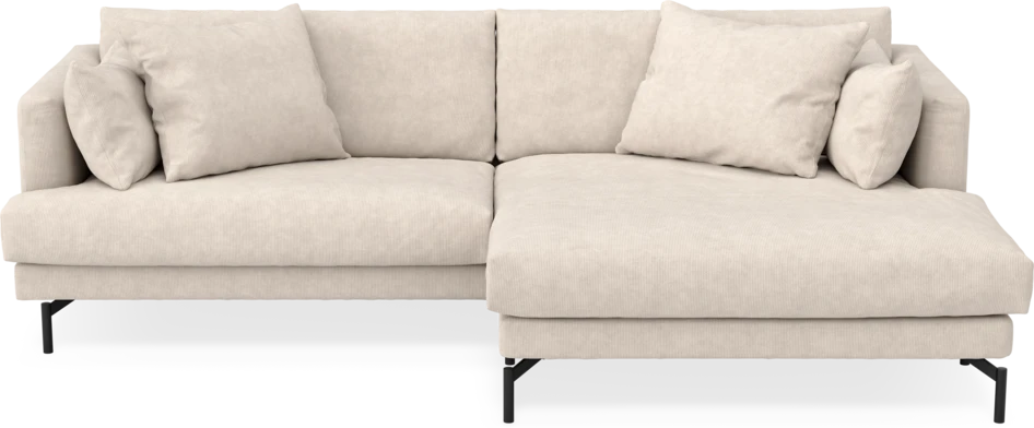 Harper - 4-sits med schäslong XL höger - Vit