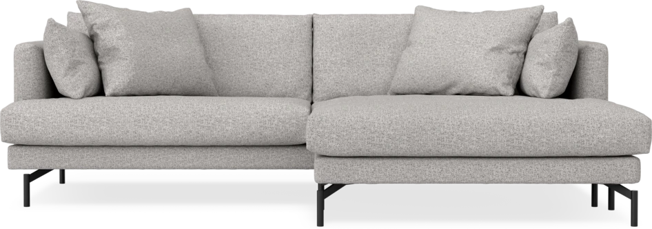 Harper - 4-sits med schäslong XL höger - Vit