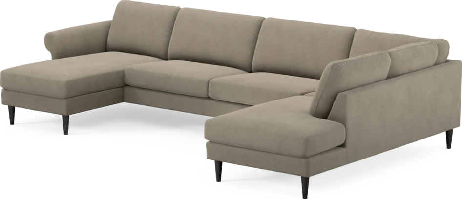 Bridge - 3-sits soffa med schäslong vänster och divan höger - Beige