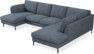 Madison Lux - 2-sits soffa med schäslong vänster och divan höger - Vit