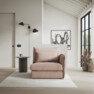 Pieces - 1-sits med armstöd höger - Rosa