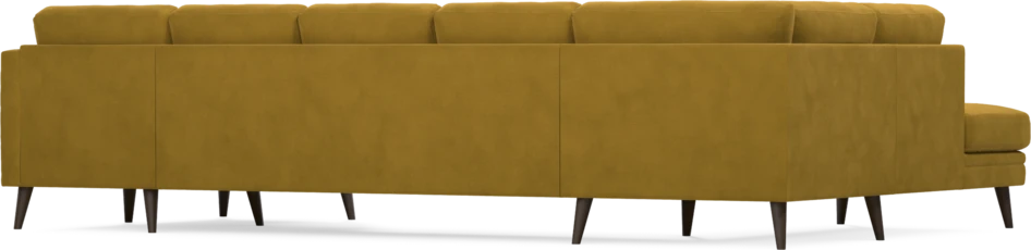 Eden - 3-sits soffa med divan vänster och schäslong höger - Gul
