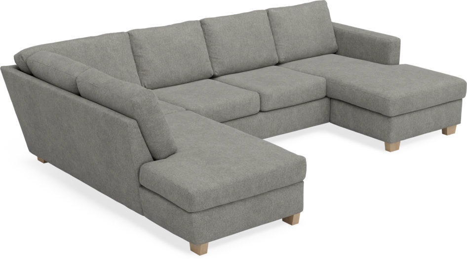 Friday - 3-sits soffa med divan vänster och schäslong höger - Grå