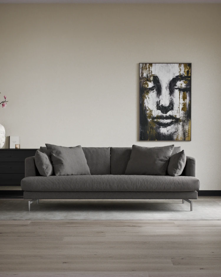 Harper - 3-sits soffa, hel dyna - inspiration