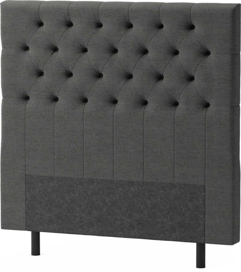 Delux Pikerad XL - Sänggavel, 90-210 cm - Grå