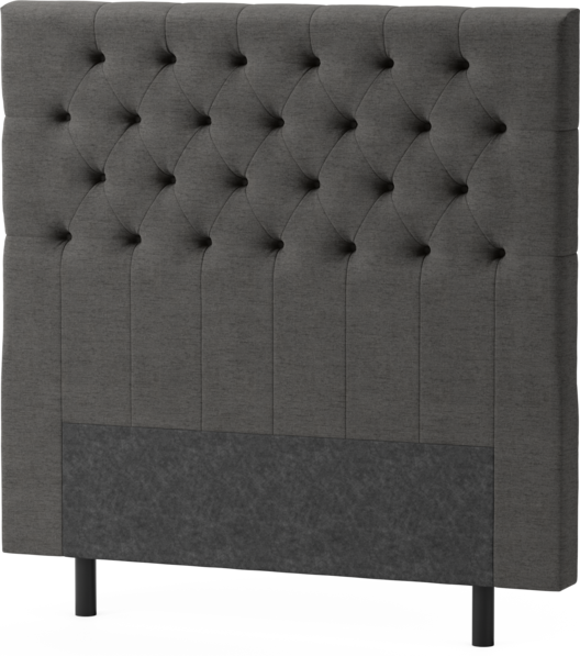 Delux Pikerad XL - Sänggavel, 90-210 cm - Grå