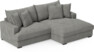 Mila - 2-sits soffa med schäslong XL höger - Grå