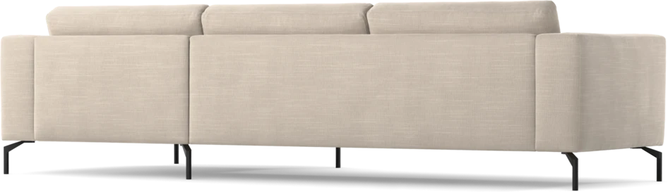 Willow - 3-sits soffa med schäslong höger, fast klädsel - Beige