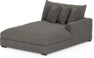 Rossi - Schäslong XL höger - Grå