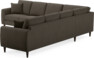 Eden - Hörnsoffa, 3+3-sits - Brun