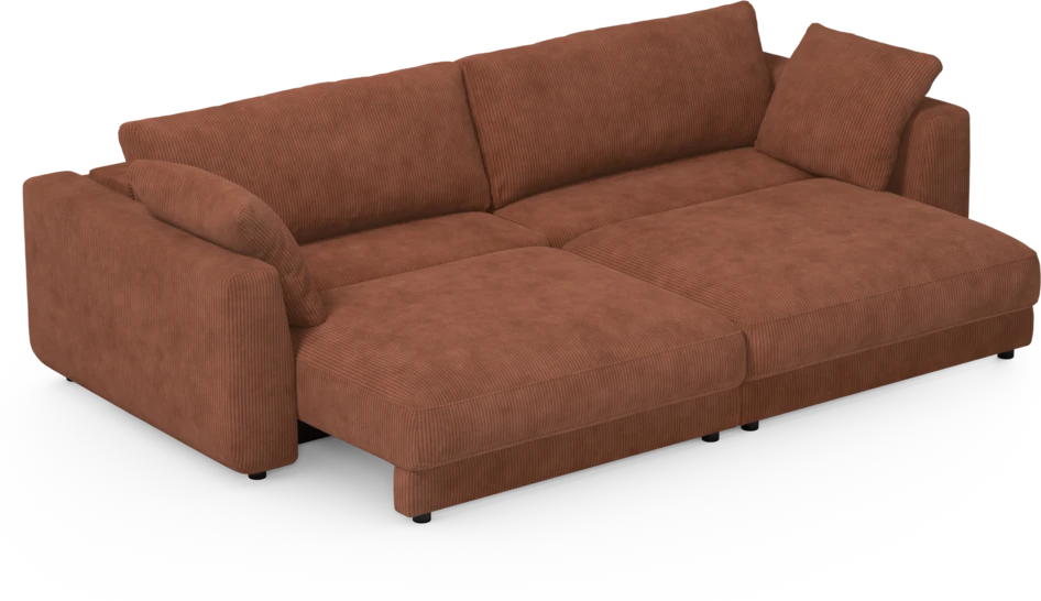 Amie - Bäddsoffa 4-sits - Orange