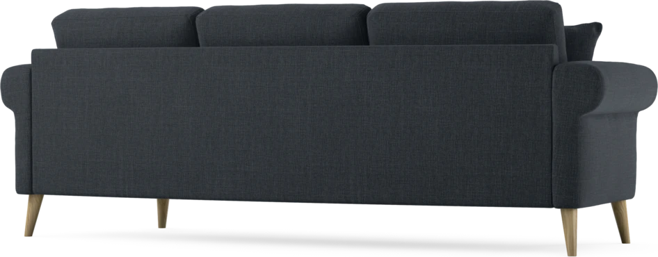 Eden - 3-sits soffa svängd - Blå