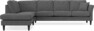 Eden - 3-sits soffa med divan - Svart