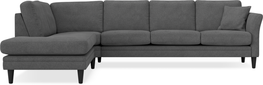 Eden - 3-sits soffa med divan - Svart