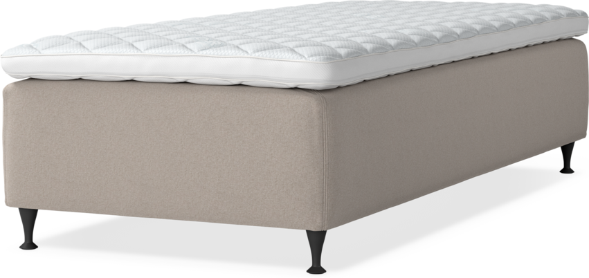 Delux Dream - Ramsäng, enkelsäng med bäddmadrass - Beige