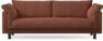 Cherrie - 3-sits soffa, hel dyna, fast klädsel - Orange