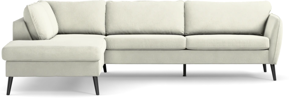 County - 2,5-sits soffa med divan vänster - Vit