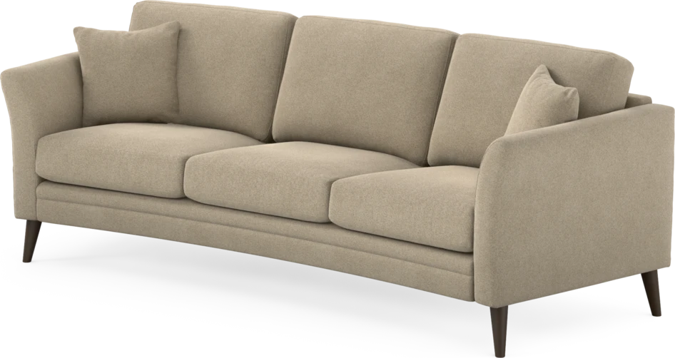 Eden - 3-sits soffa svängd - Beige