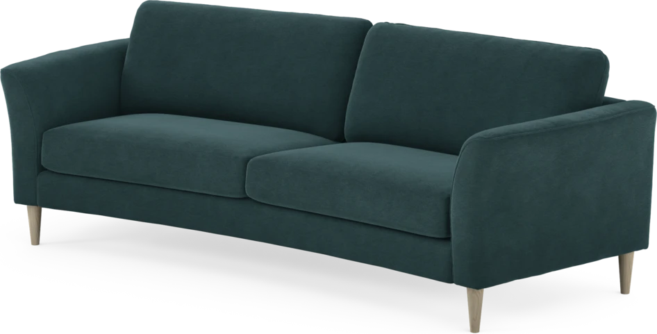Bridge - 3-sits soffa svängd - Blå