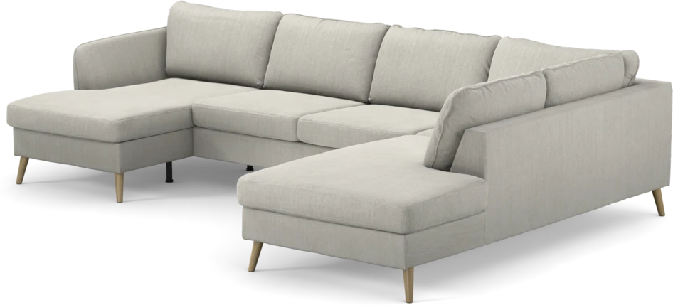County - 3-sits soffa med schäslong vänster och divan höger - Grå