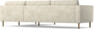 Willow - 3-sits soffa med divan höger, fast klädsel - Beige