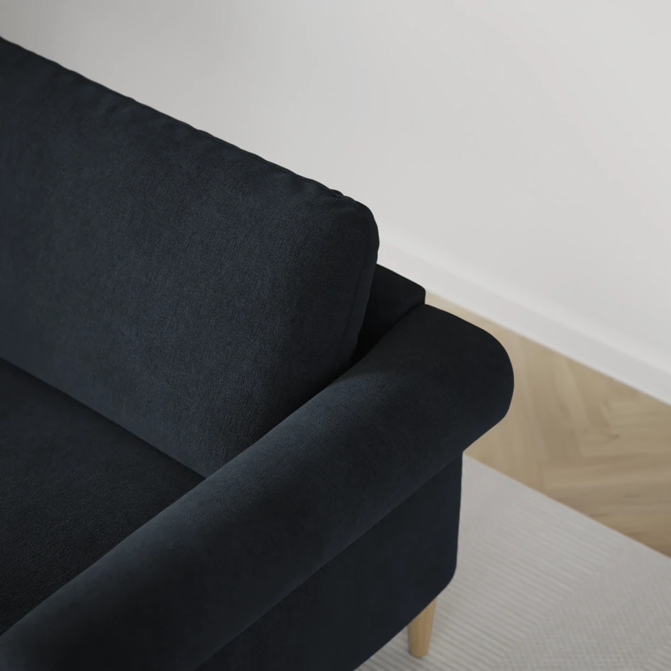 Bridge - 3-sits soffa med schäslong vänster och divan höger - Blå