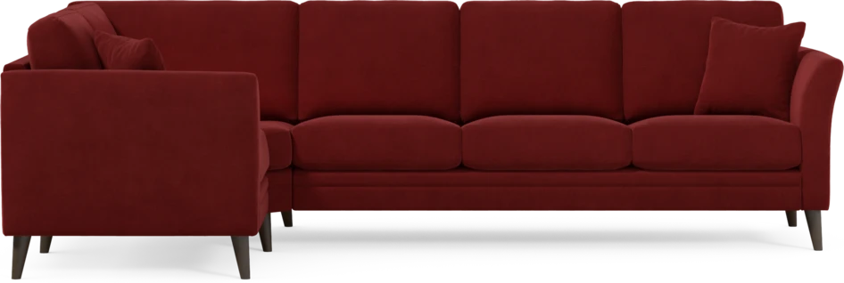 Eden - Hörnsoffa, 1+3-sits - Röd