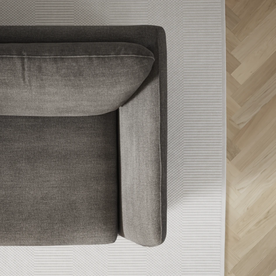 Madison Lux - 2-sits soffa med divan höger - Grå