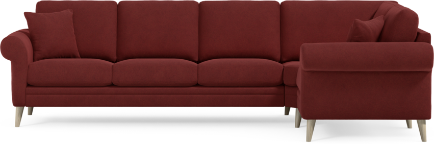 Eden - Hörnsoffa, 3+1-sits - Röd