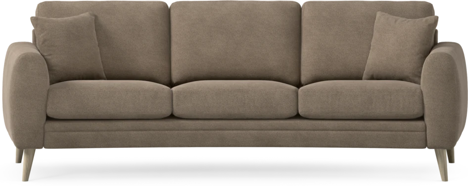 Eden - 3-sits soffa svängd - Brun