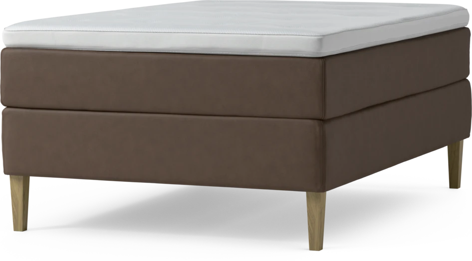 Delux Exclusive - Kontinentalsäng, enkelsäng 140 cm med bäddmadrass och sängben