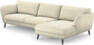 Madison Lux - 3-sits soffa med schäslong höger - Vit