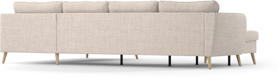 County - 3-sits soffa med schäslong vänster och divan höger - Beige