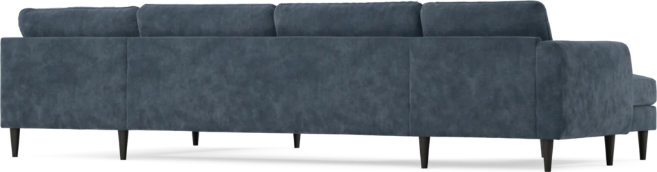 Bridge - 3-sits soffa med schäslong vänster och divan höger - Blå