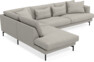 Harper - 3-sits soffa med divan vänster - Beige