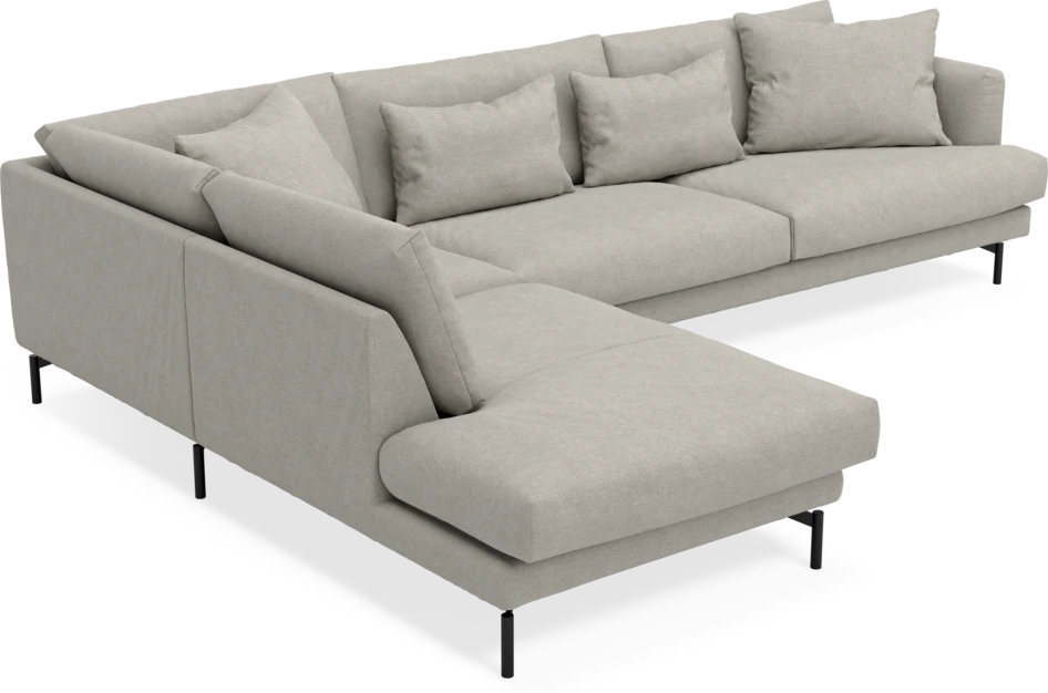 Harper - 3-sits soffa med divan vänster - Beige